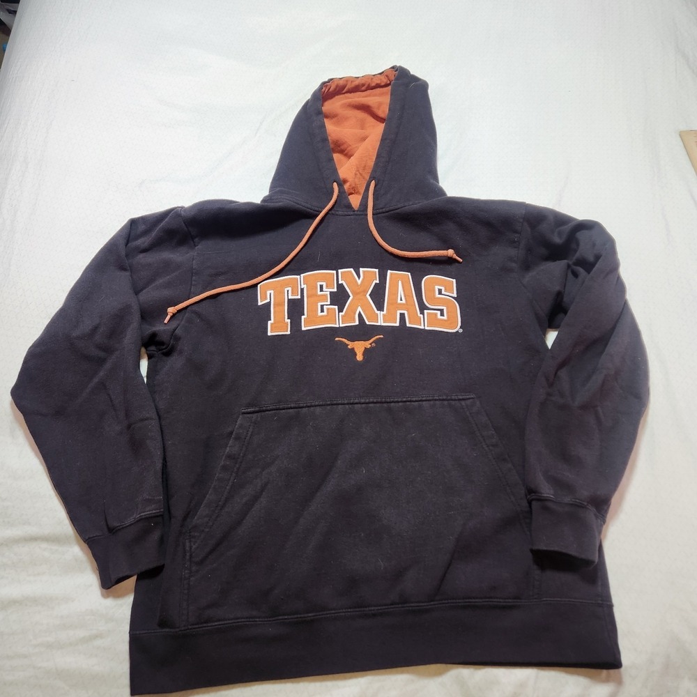 Vintage TEXAS LONGHORNS MENS HOODED SWEATSHIRT Size Large Foot Locker